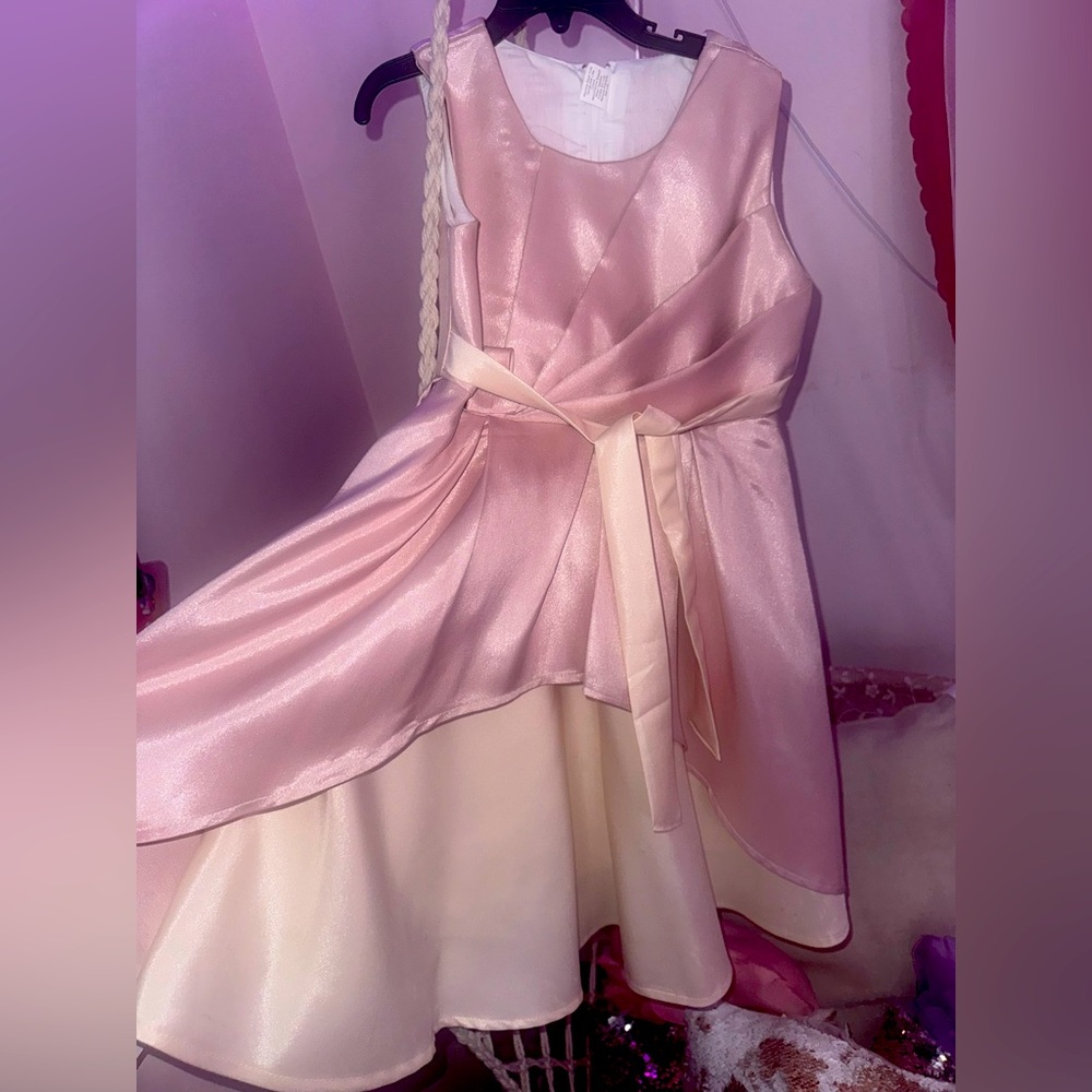 Pink and cream  formal high quality dress